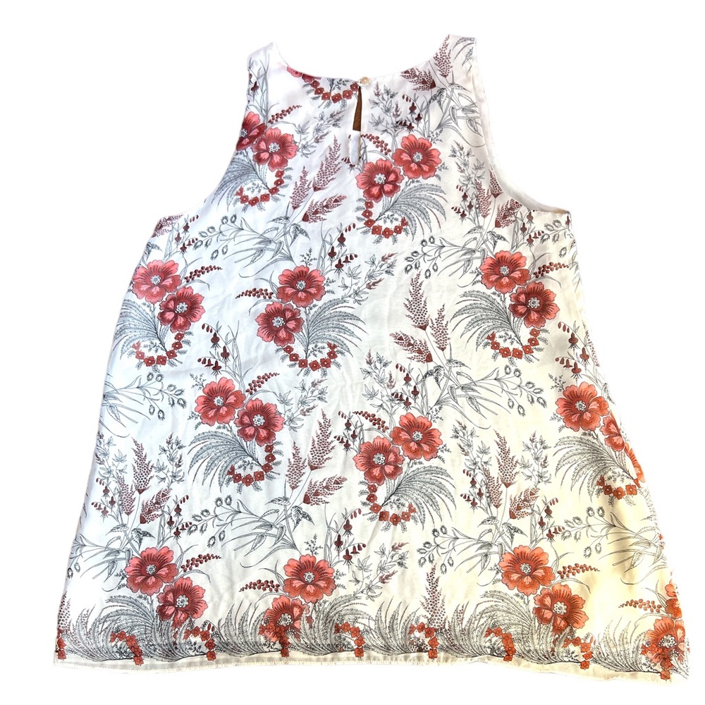 Max Studio Euc Size Medium Rust And Off White Sle… - image 3